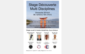 Prochain stage le 26 avril !!!