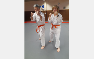 Félicitations à Karl et à Odile pour leur ceinture orange !!!