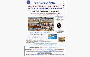 Stage Taï Jitsu Do Noirmoutier 28 et 29 mars 2026