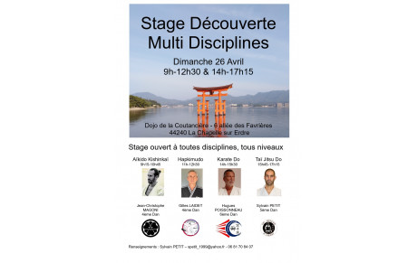 Prochain stage le 26 avril !!!