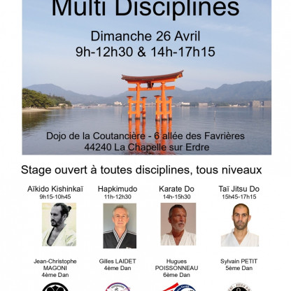 Stage multidisciplines La Chapelle 26 avril 2026